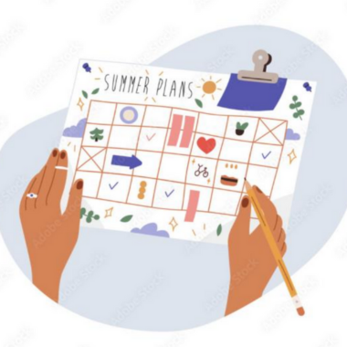 Calendar title summer plans